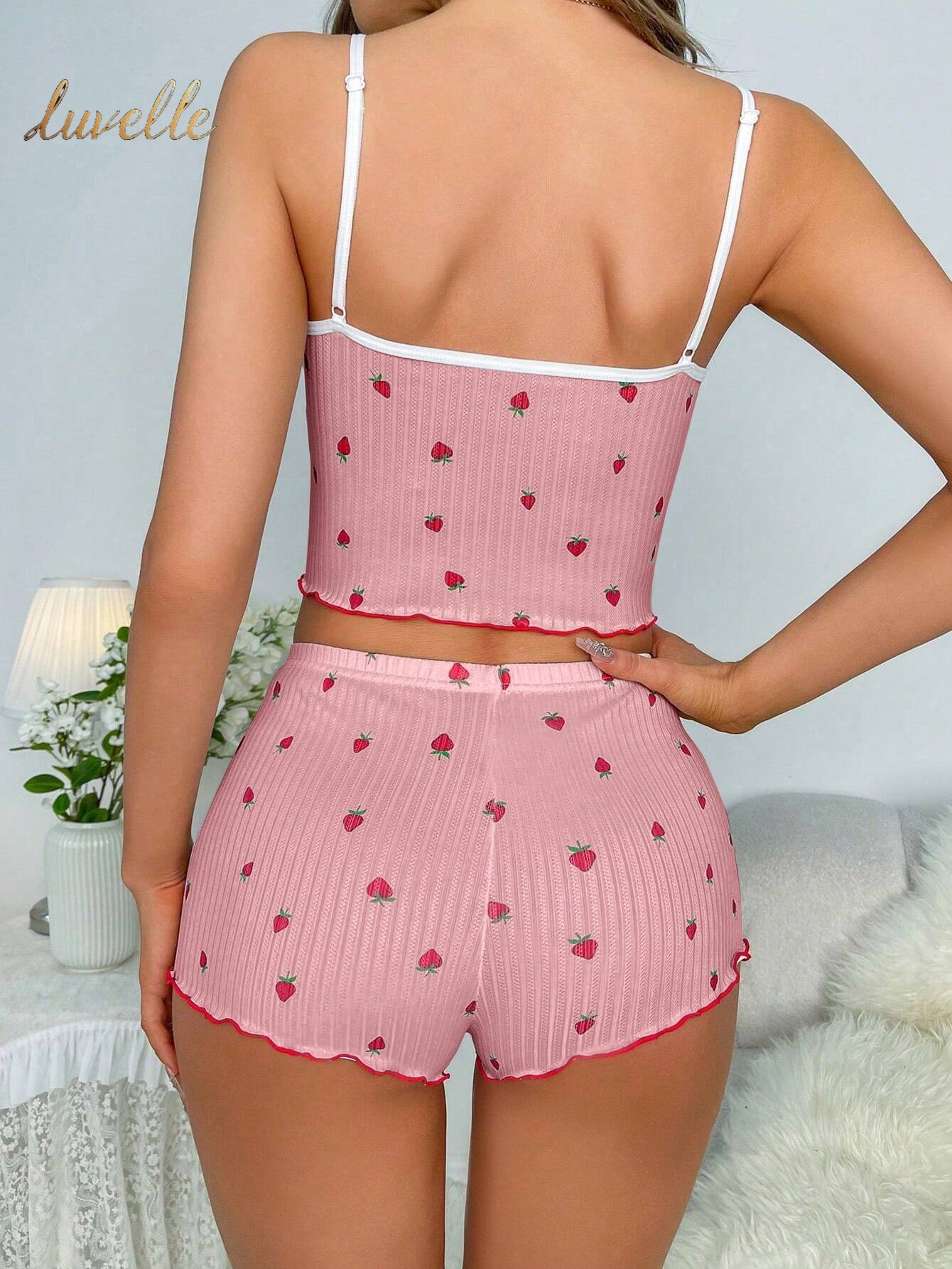 Luvelle Strawberry Sunrise: PJ matching set _Dusty Pink